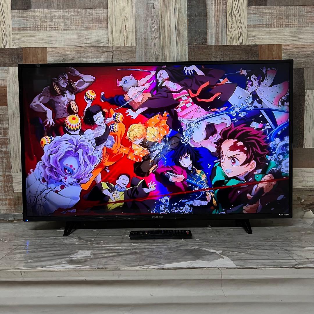 即日受渡❣️全国送フナイ4K43V型地上・BS・110度CSテレビ外付HDD対応