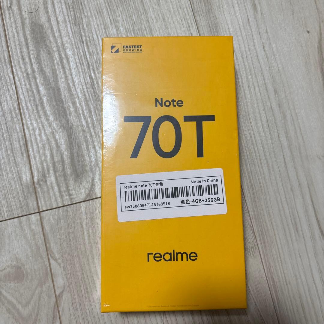 realme Note 70T 4Gb/256Gb ゴールド