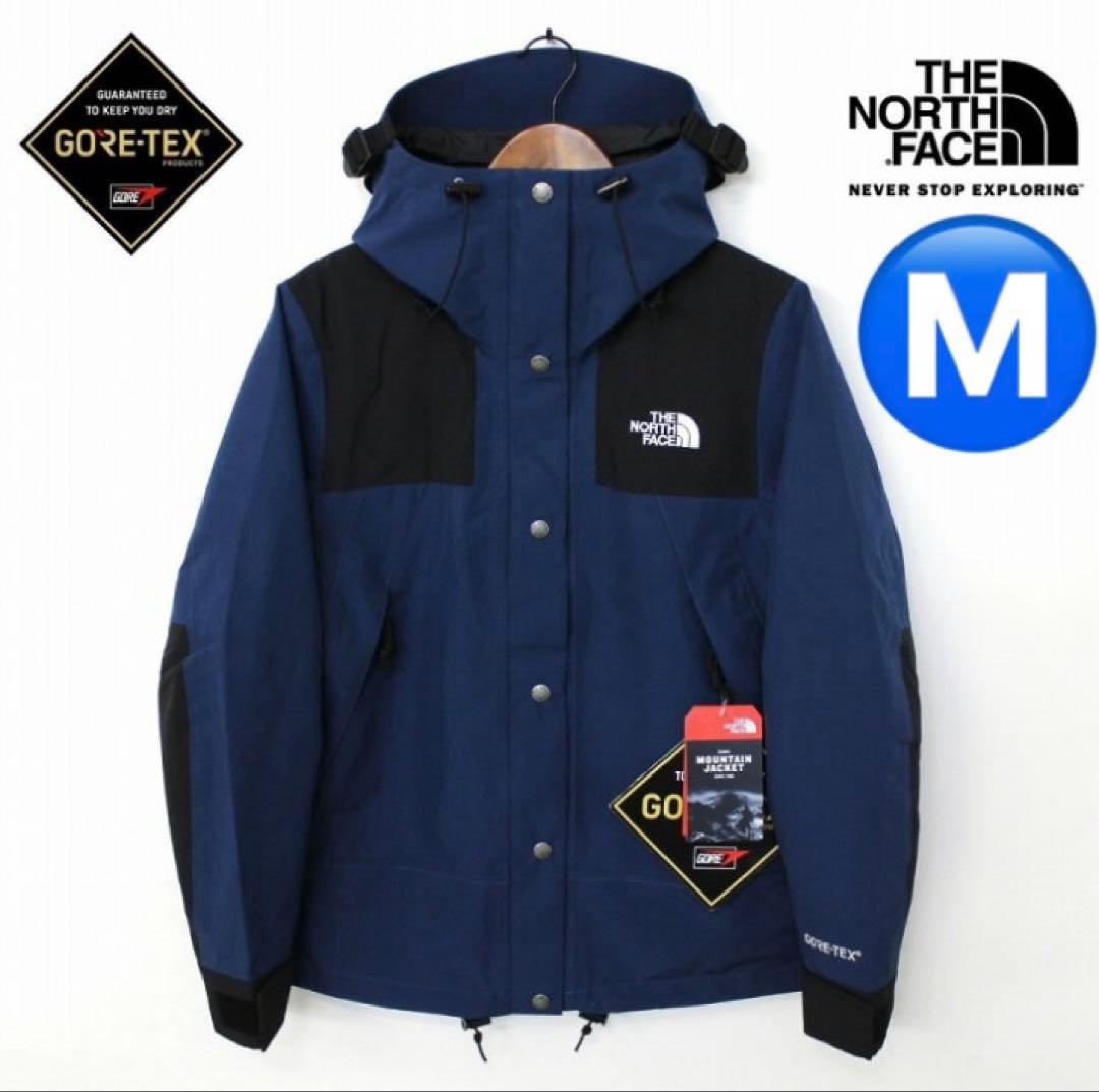 【海外限定】ノースフェイス　ゴアテックス　マウンテンジャケット　M　紺