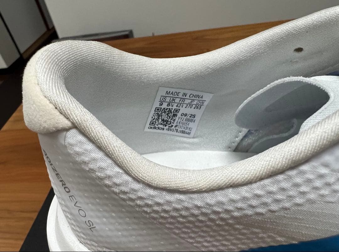 adidas adizero evo SL【27.0cm】　ランニングシューズ