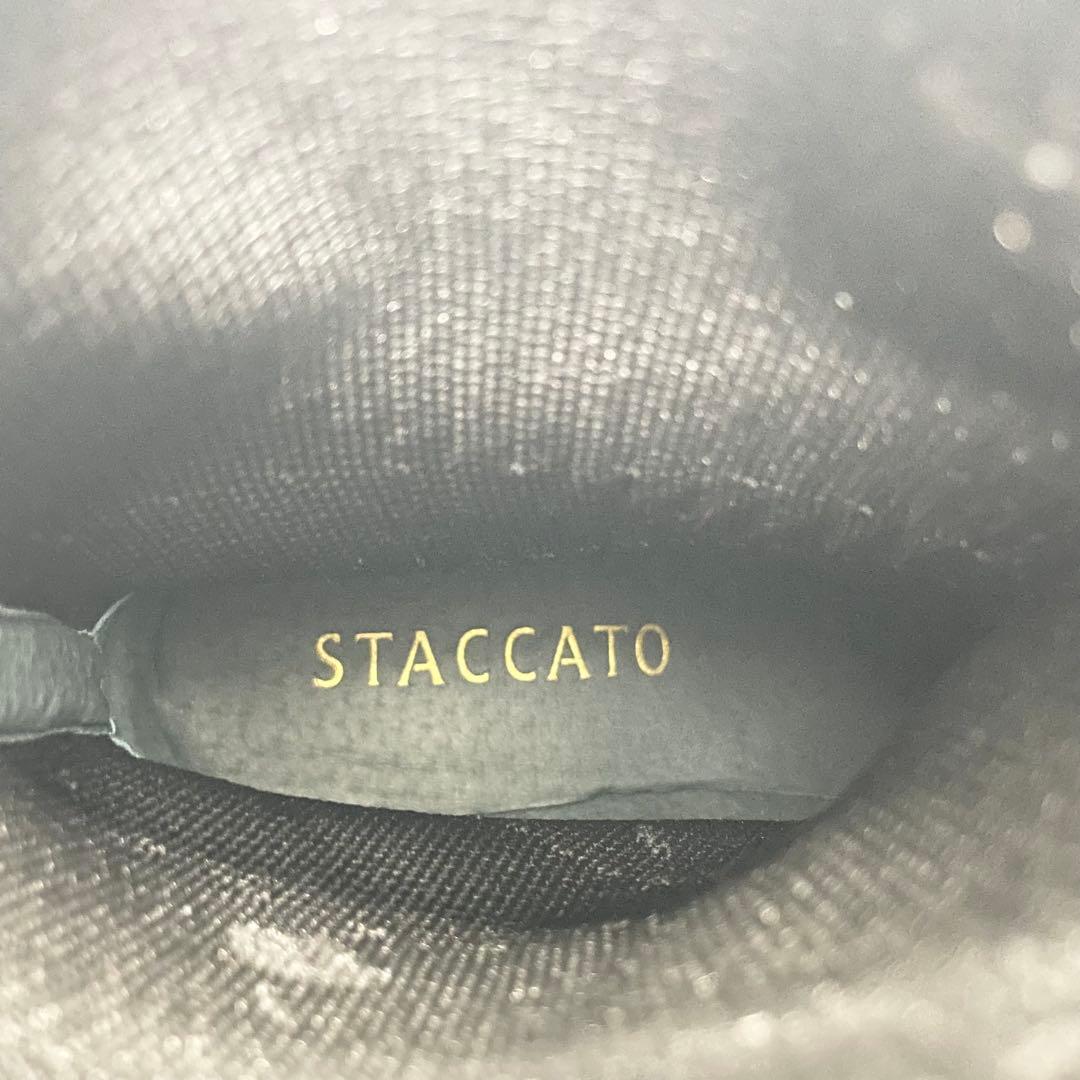 【極美品】STACCATO スタッカート フローラローファーコンビブーツ 黒