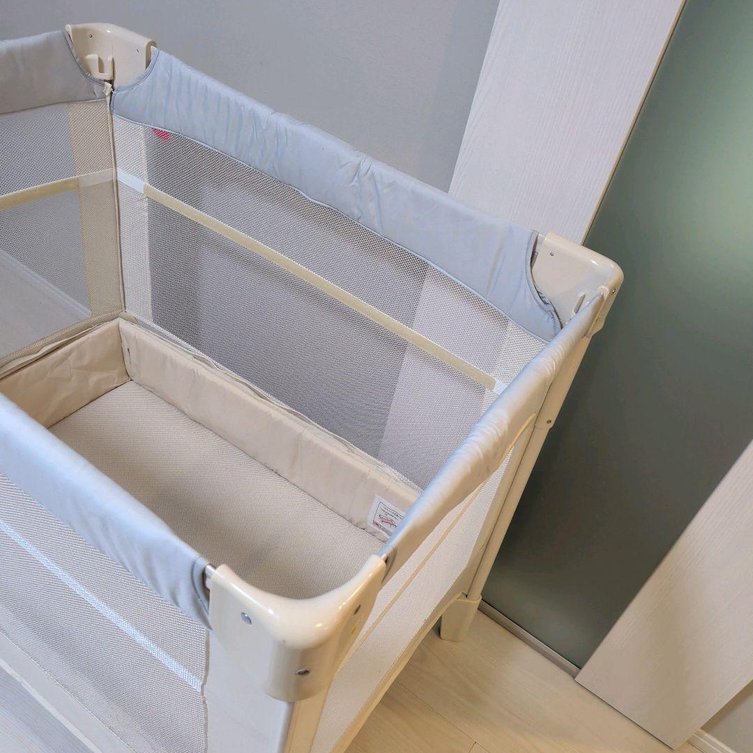 【美品】Aprica アップリカ ココネルエアー AB 折りたたみ ベビーベッド