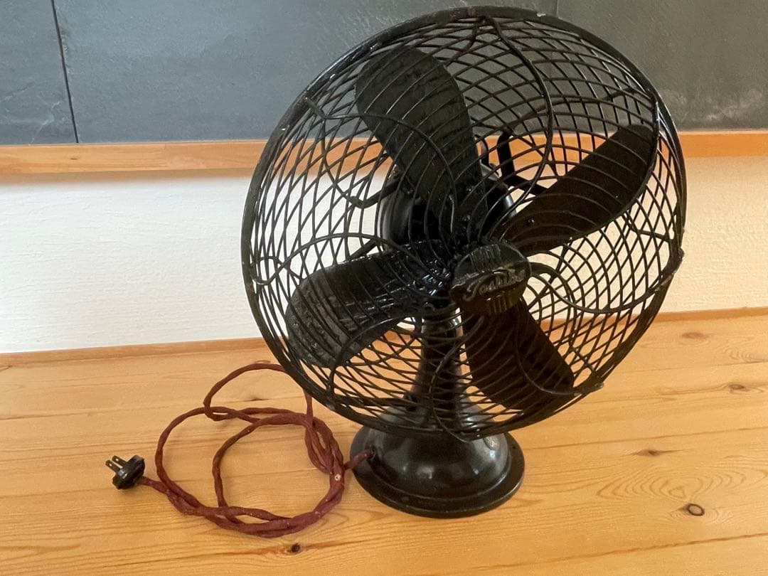 芝浦製作所(東芝) 扇風機 レトロ アンティーク　ヴィンテージ 黒 ブラック