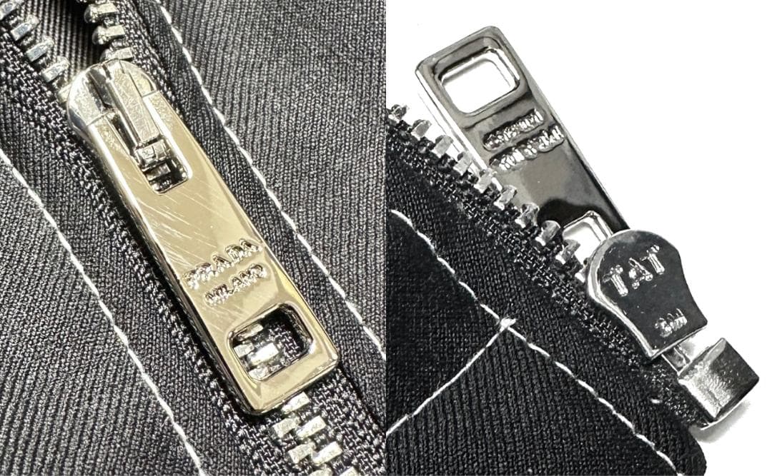 正規品 PRADA Virgin Wool Zip Up ジャケット L 黒本物