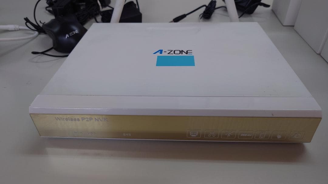 A-ZONE Wireless P2P NVR 防犯カメラ4台セット