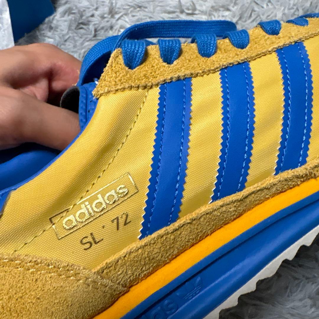 アディダス SL 72 IE6526 イエロー×ブルー 着用一度 adidas