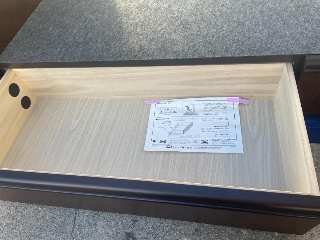 T♢918 シモンズ セミダブルベッドフレーム 引き出し付 地域限定組立送料無料