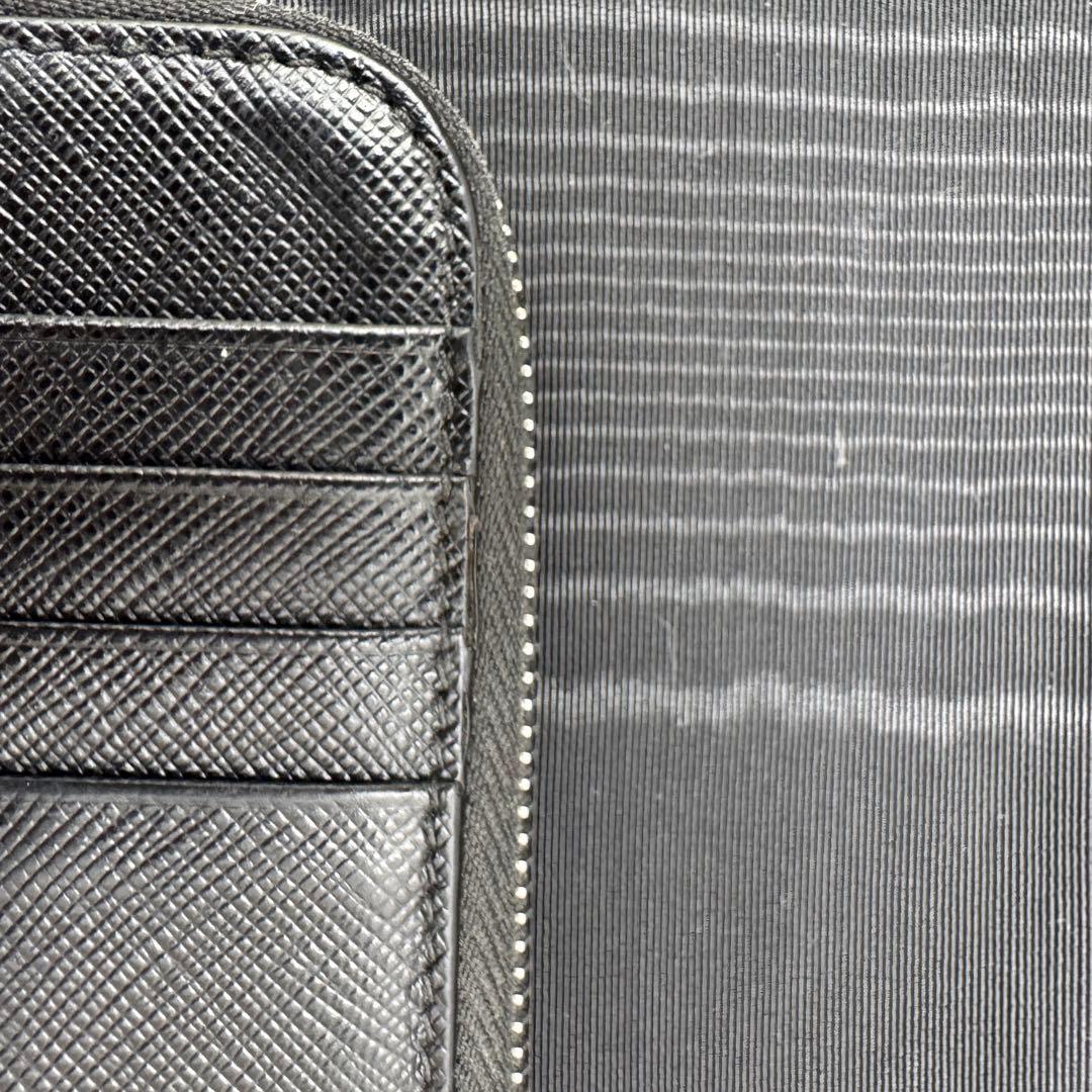 PRADA サフィアーノ クジラ柄 カードケース ケース 黒