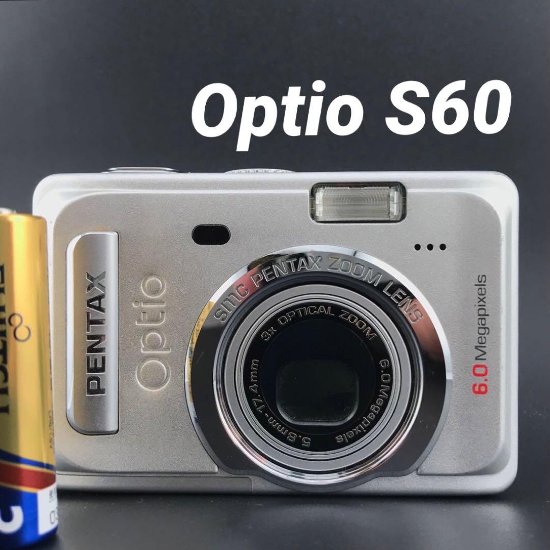 SDカード付/実写美⭕️美品【動作確認済】PENTAX OPTIO S60