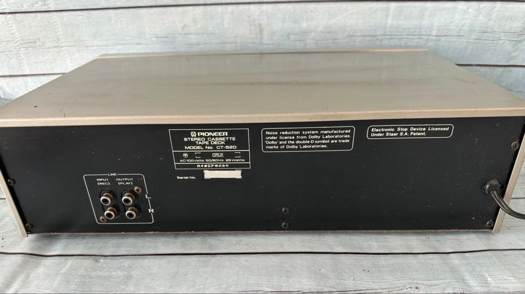 パイオニアステレオカセットデッキ「CT-520」(H16)