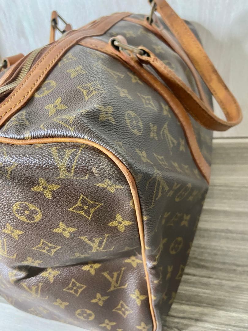 ルイヴィトン　ボストンバッグ　サックスプール 45 モノグラム　カデナ　レザー