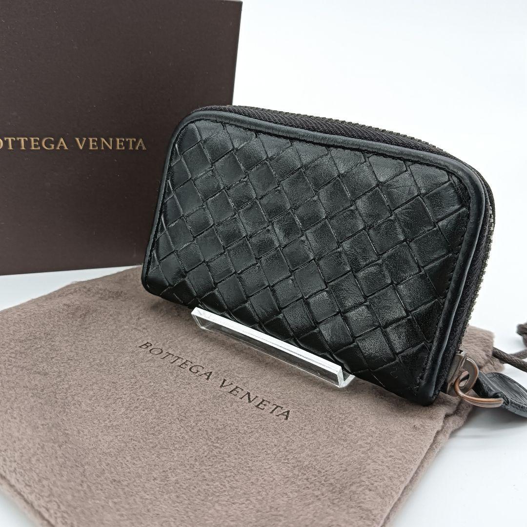 美品　BOTTEGA VENETA ケース　イントレチャート　ブラック