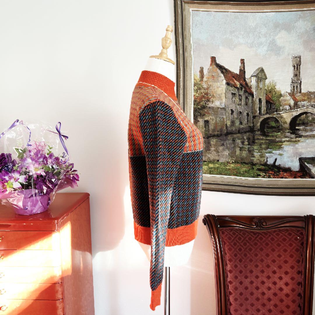 極美品　HERMÈSエルメス ハウンドトゥース カシミヤ トップス　セーター