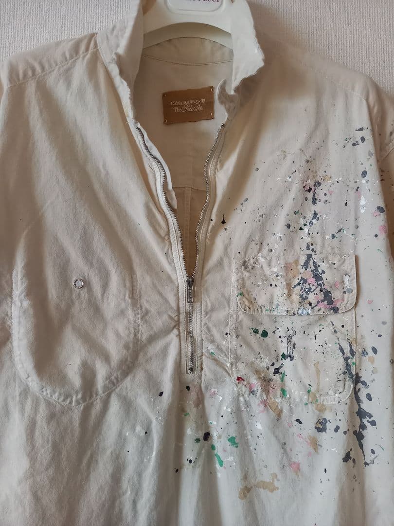 日*5様 2012ss初期ソロイスト☆ペイントハーフジップシャツ☆宮下期☆M