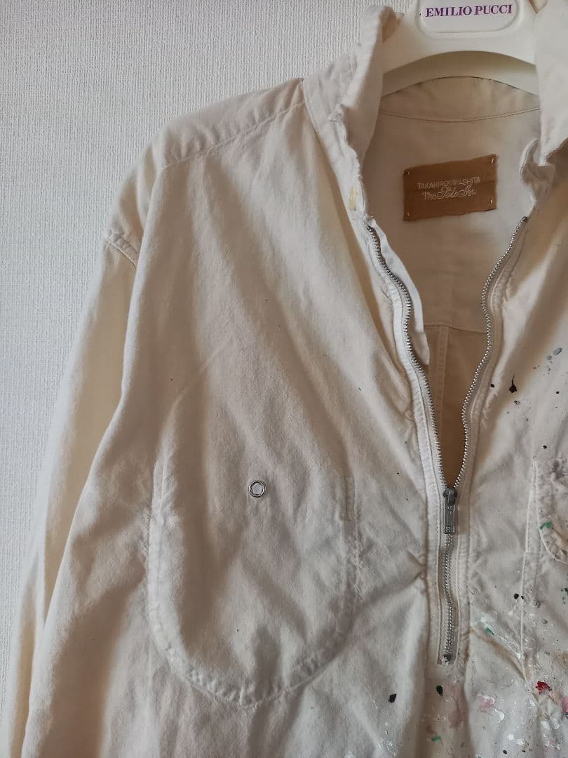 日*5様 2012ss初期ソロイスト☆ペイントハーフジップシャツ☆宮下期☆M