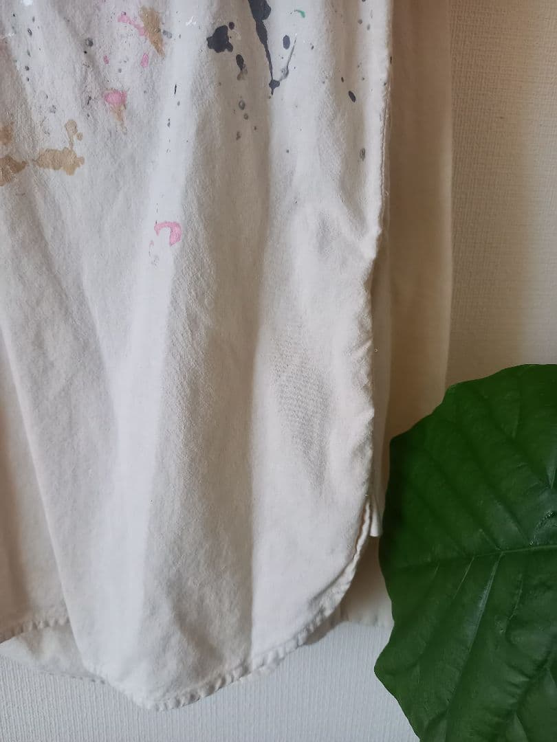 日*5様 2012ss初期ソロイスト☆ペイントハーフジップシャツ☆宮下期☆M