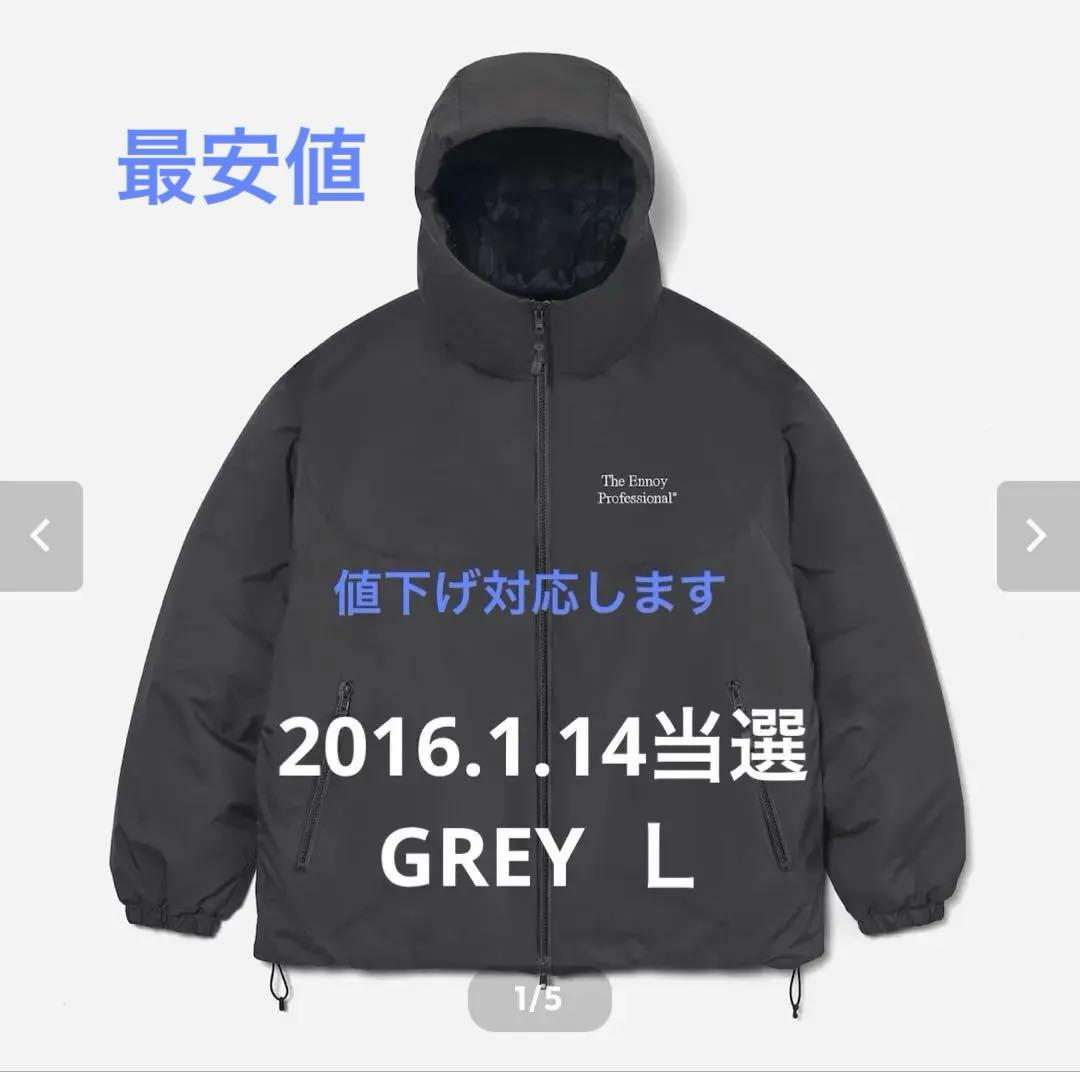 ENNOYとスタイリスト私物 PADDED NYLON HOODIE GRAY