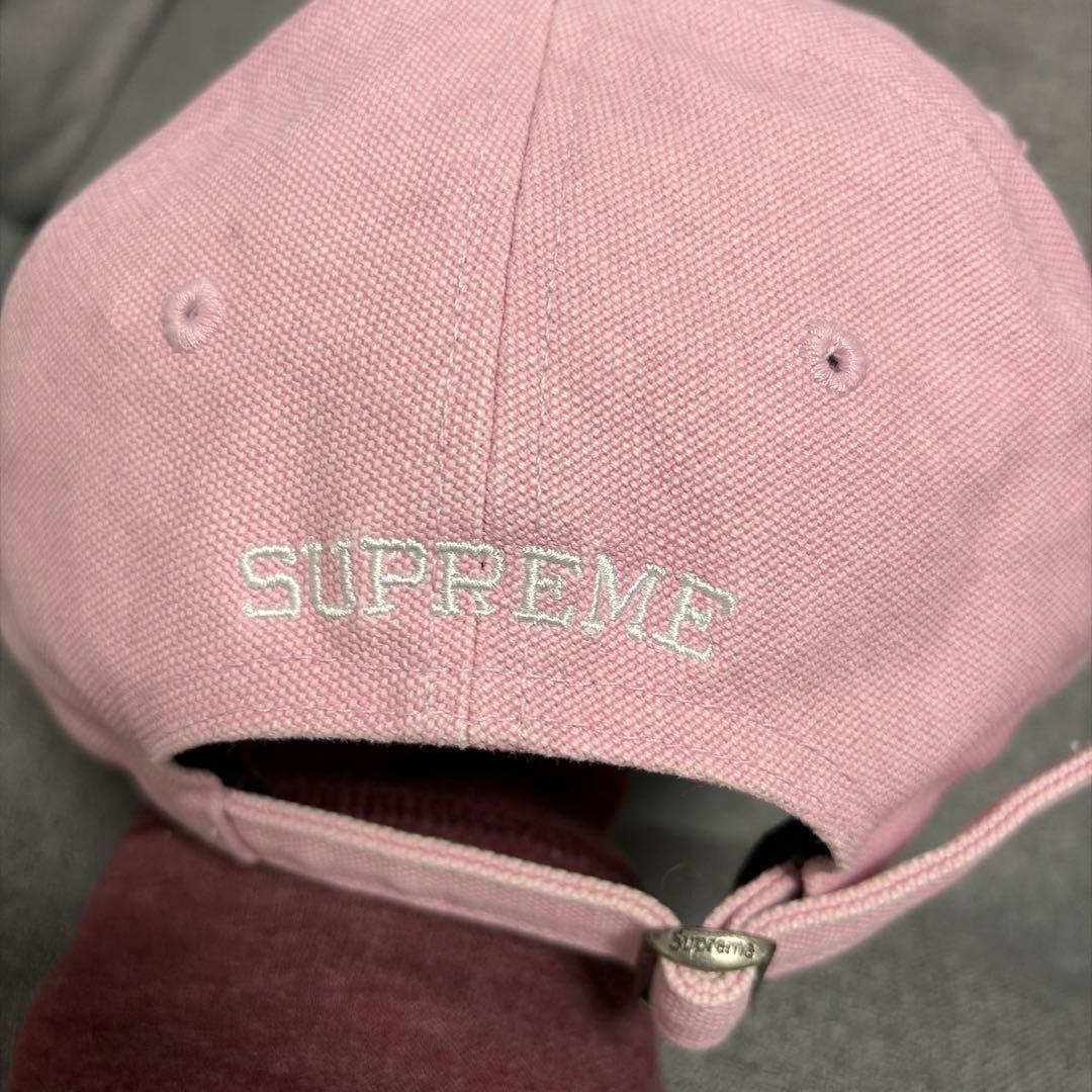 supreme キャップ　ピンク　レア