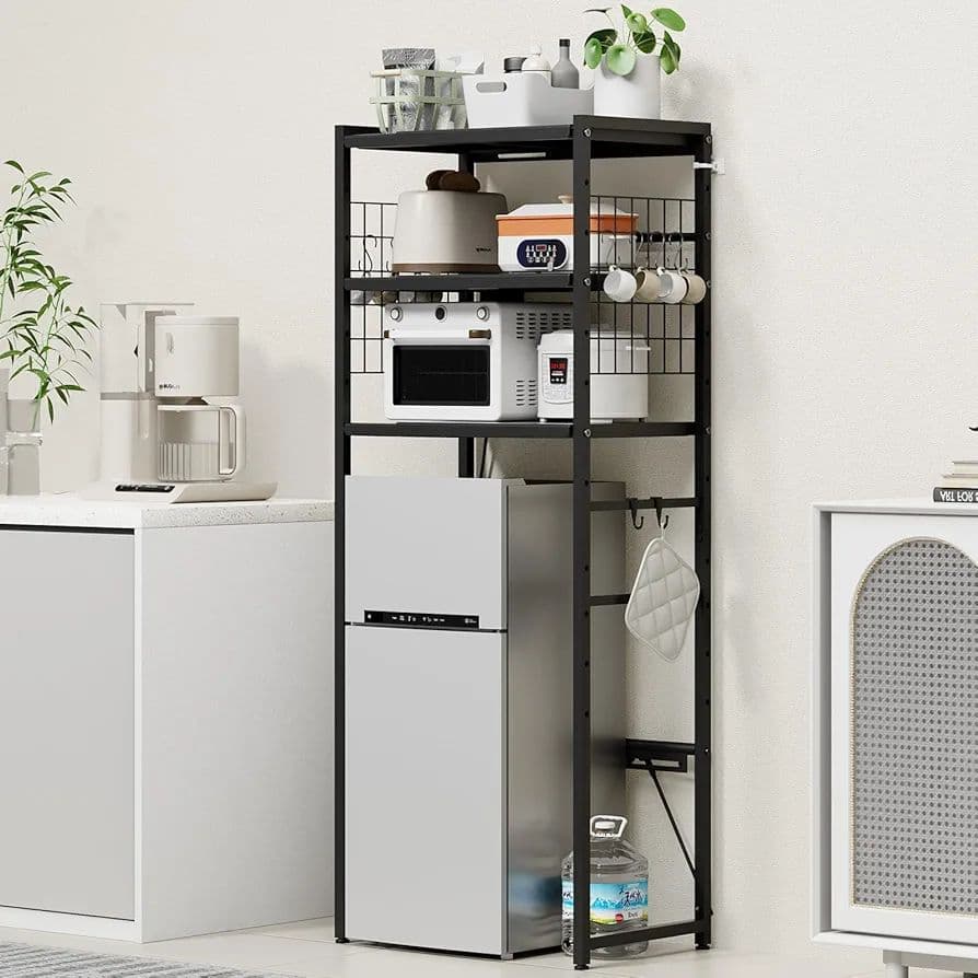 自由にカスタマイズ⭐️ゴミ箱上ラック レンジラック 収納ラック キッチン 伸縮可能