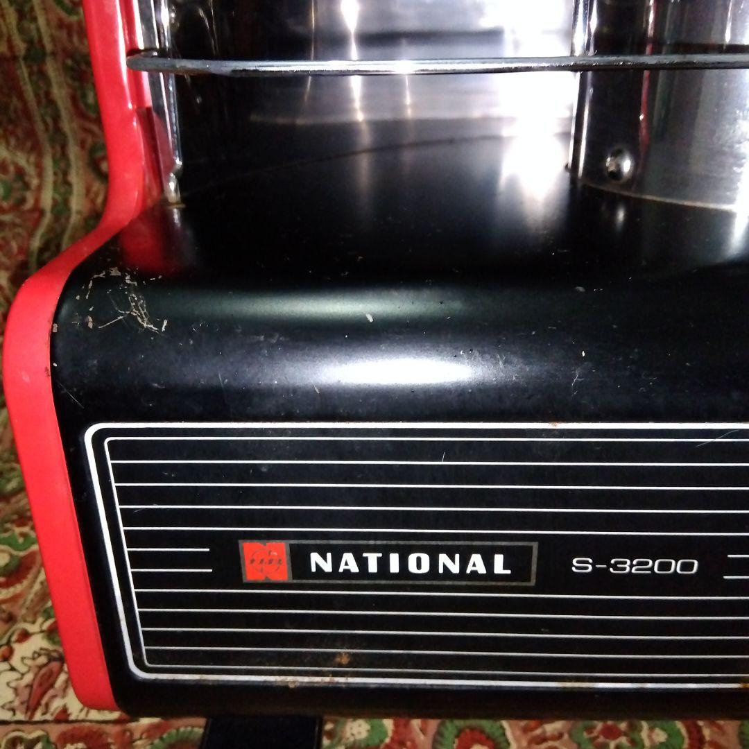 【昭和レトロ】希少♦NATIONAL S-3200 ストーブ 赤黒…ＬＰガス用