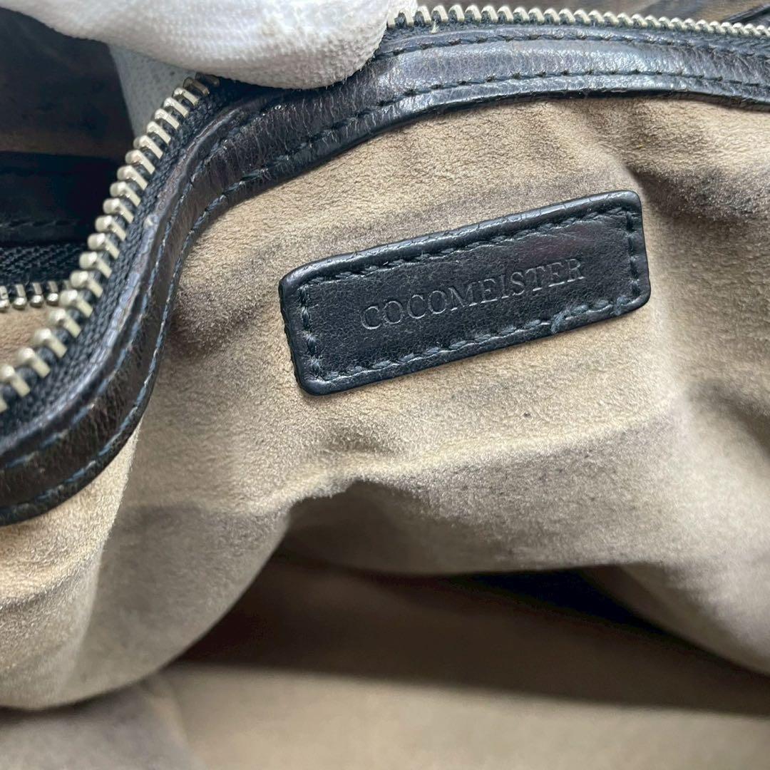 ココマイスター　マットーネ　ショルダーバッグ　レザー　メッセンジャー　黒