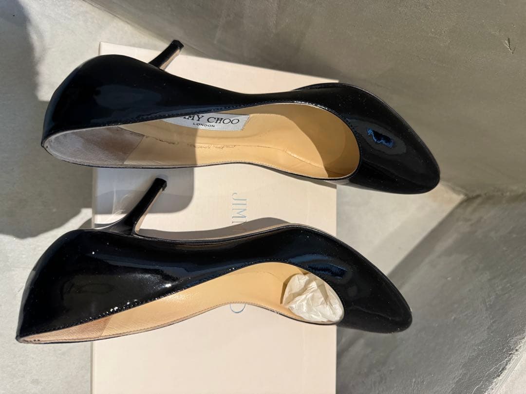 【美品/サイズ37】JIMMY CHOO ジミーチュウエナメル