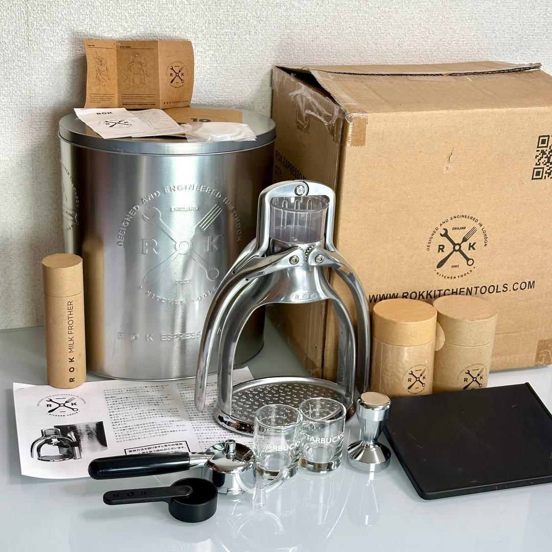ROK エスプレッソメーカー GCにアップグレード可♪ 中古 おまけ多数