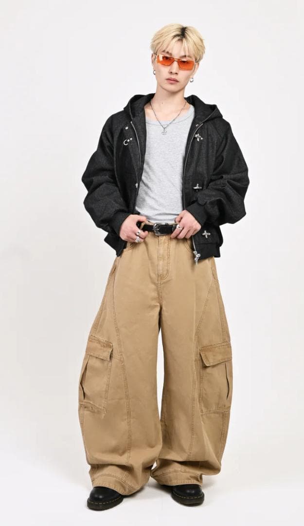 【SALE】L2089トグルフックリジットアクティブジャケットMblack地底人