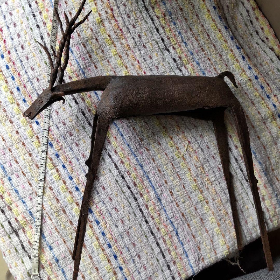 ヴィンテージ！北欧アイアンオブジェ！ハンドメイド大型トナカイ！美品！