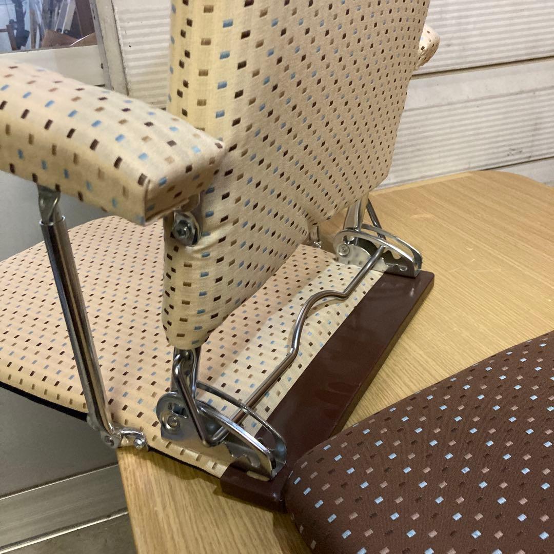 未使用　宮武製作所 座椅子　2個セット　幅約54cm×奥行約51~78cm日本製