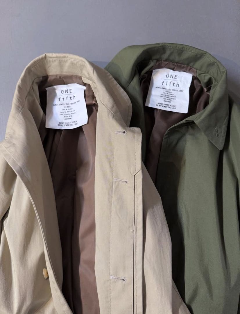 新品　未使用　one fifth ワンフィフス　コート