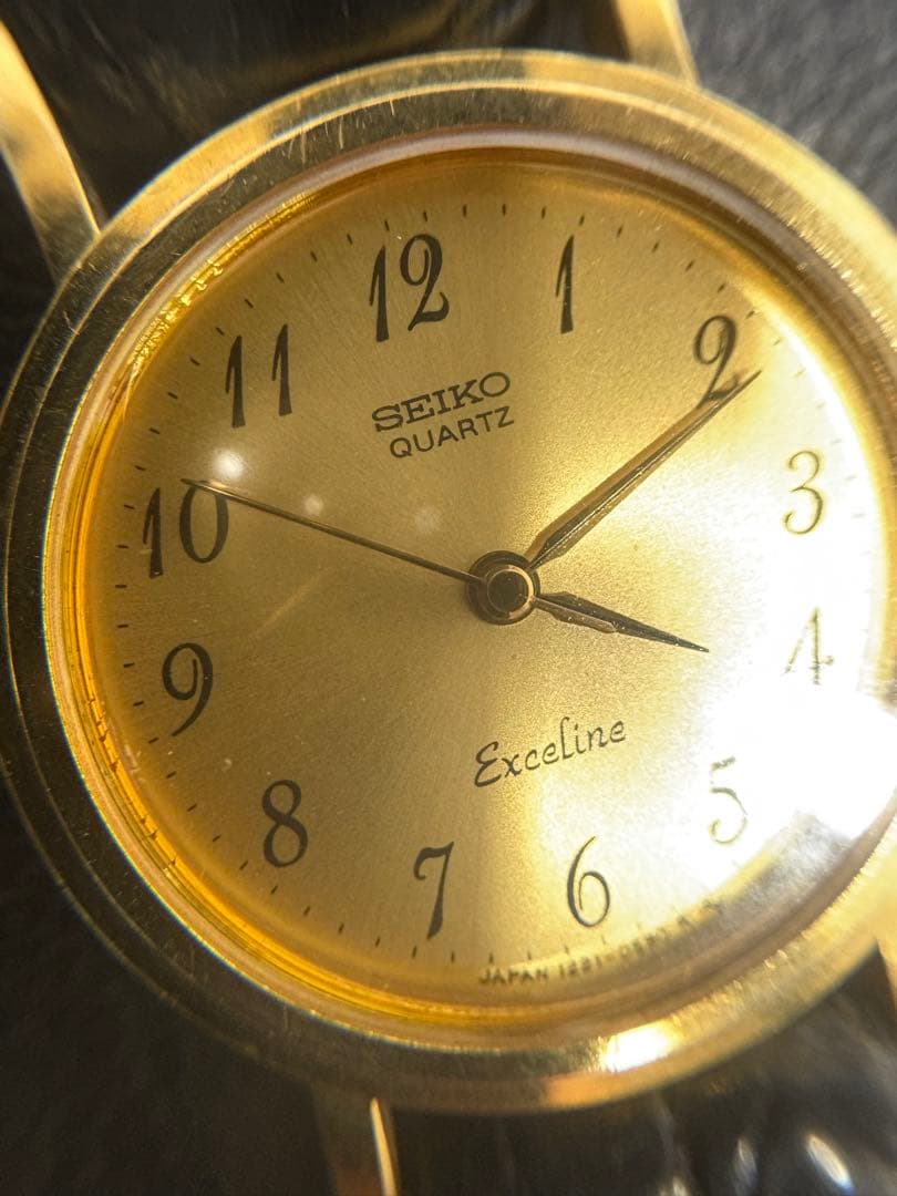 SEIKO Exceline ゴールド クォーツ腕時計