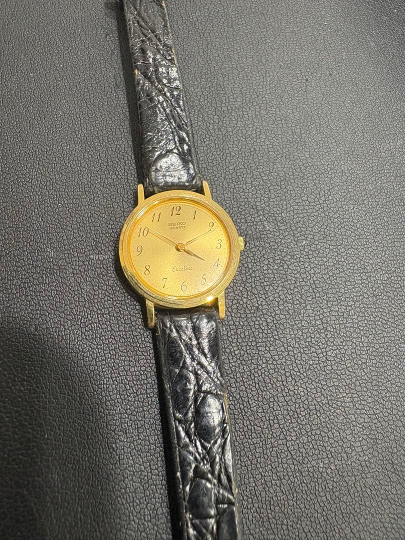 SEIKO Exceline ゴールド クォーツ腕時計