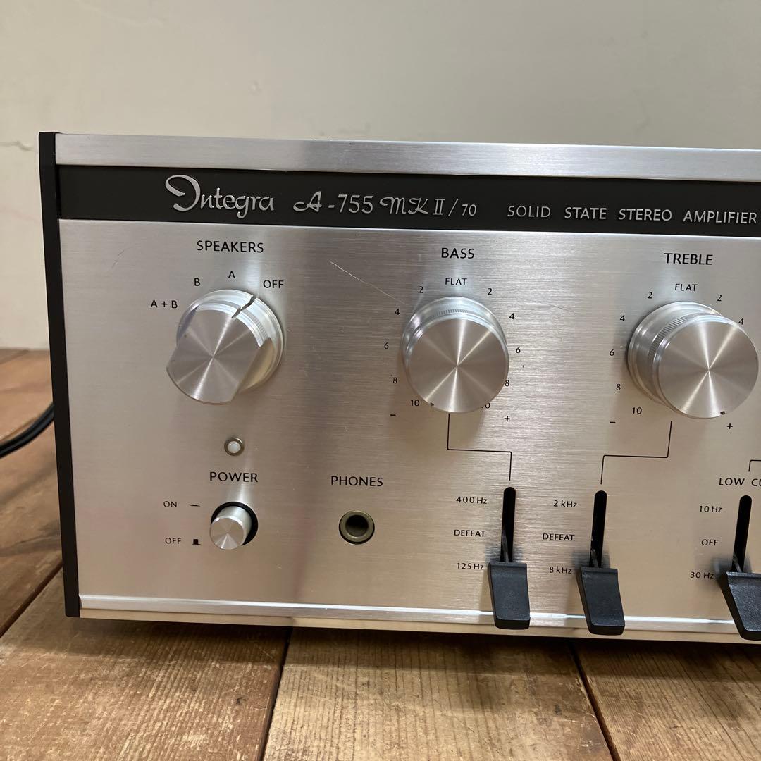 D-1 昭和レトロ オンキョー インテグラ A-755 mkII/70 アンプ