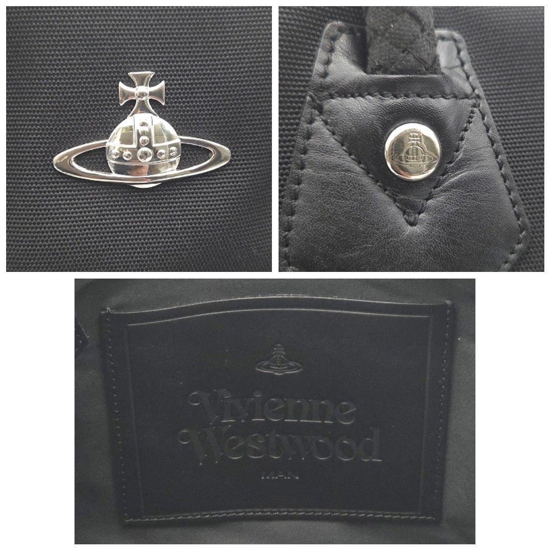 良品✨ヴィヴィアンウエストウッド 2Way ビジネスバッグ ナイロン レザー 黒