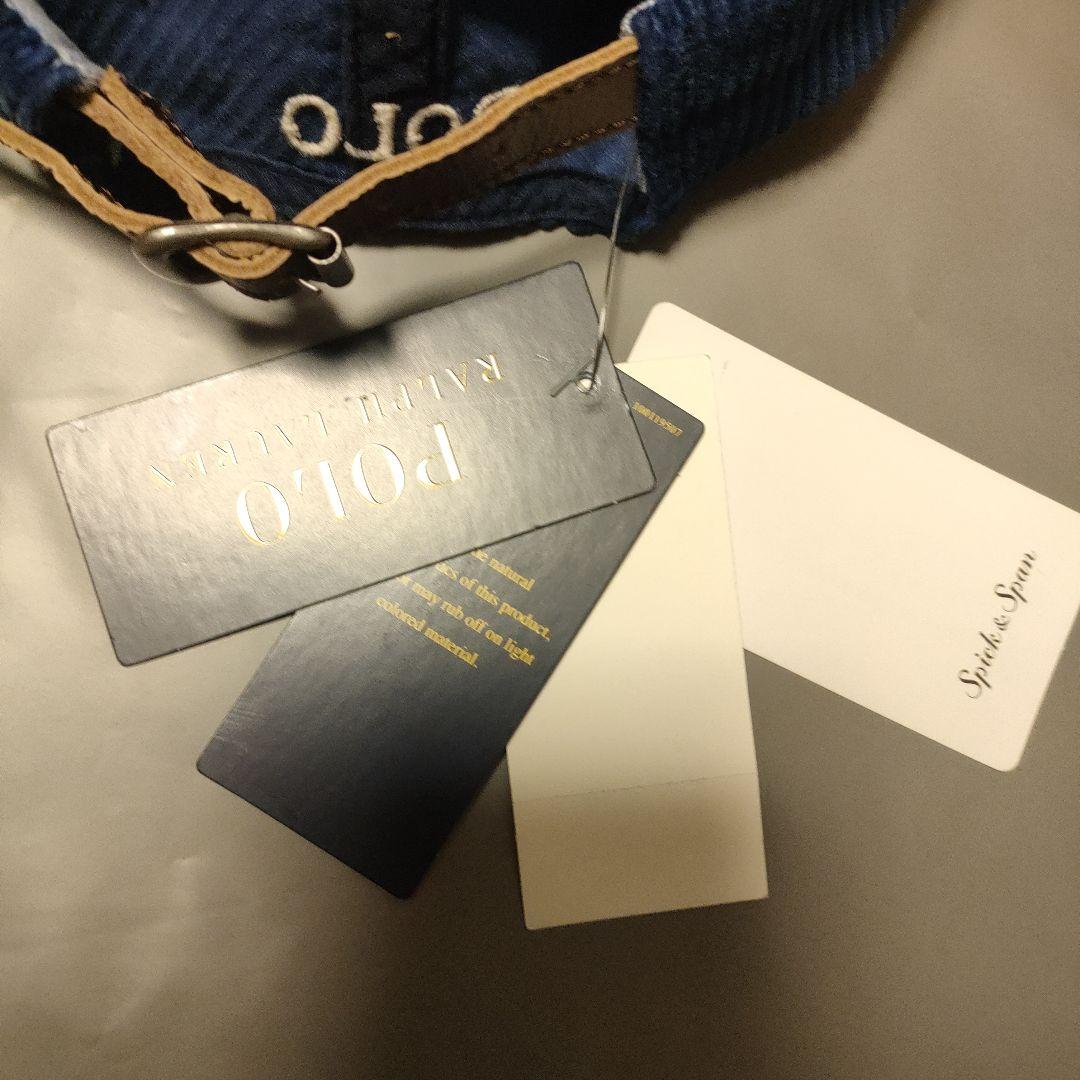 売約済　ポロ ラルフローレン コーデュロイキャップ スピック＆スパン