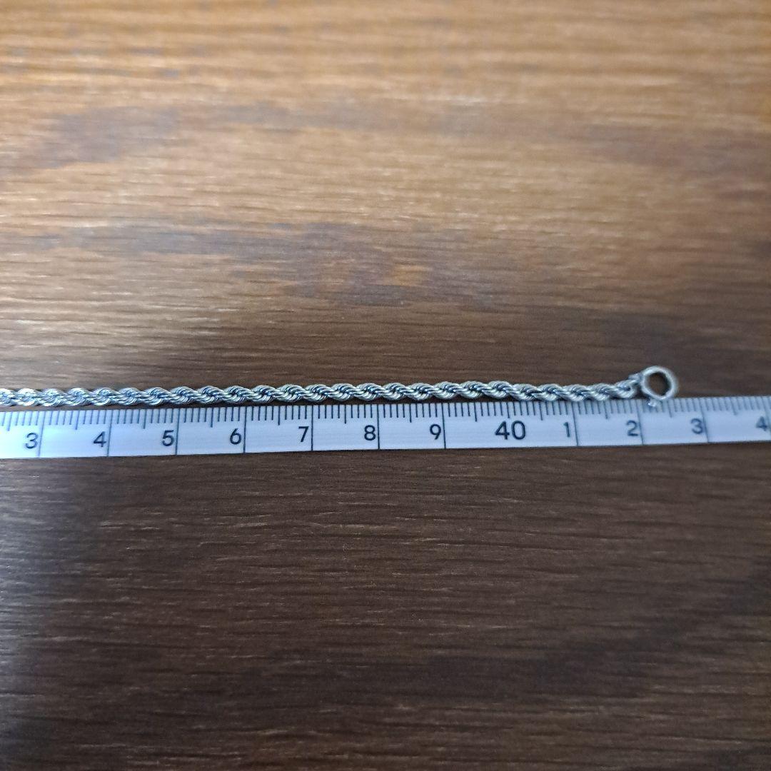 pt850　パイプロープ チェーンネックレス　 造幣局刻印プラチナ