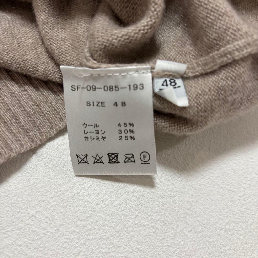 【美品】セッテフィーリ カシミア クルーネックニット 48 カシミヤ混 伊製