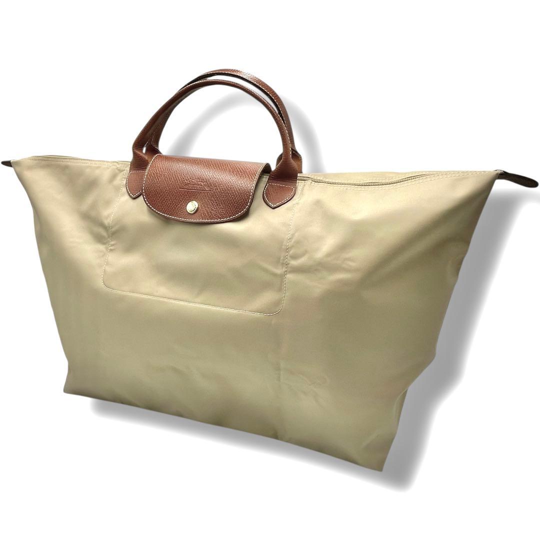 良品 ロンシャン トートバッグ プリアージュ 大容量 XLサイズ 折りたたみ