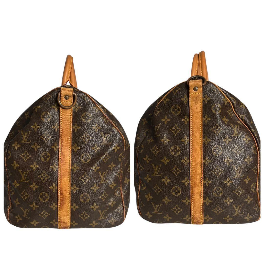 【鑑定済】キーポル55　ルイヴィトン　モノグラム　ボストンバッグ　ブラウン　旅行