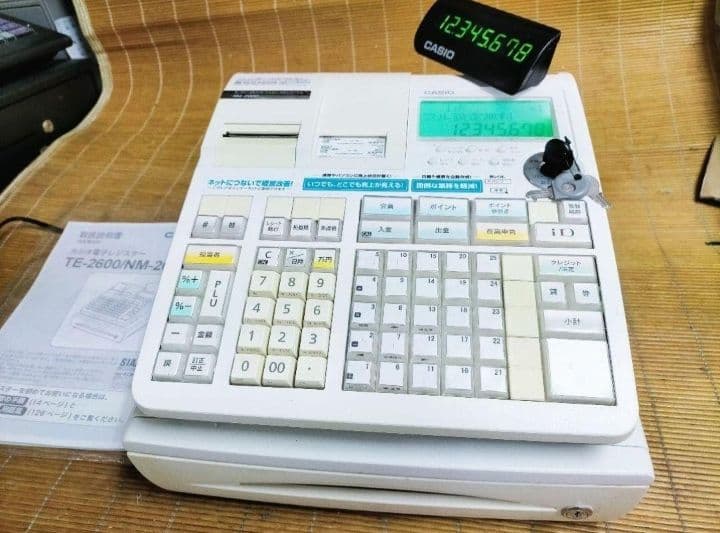 カシオレジスター　TE-2600/NM2000フル設定無料25部門　030028