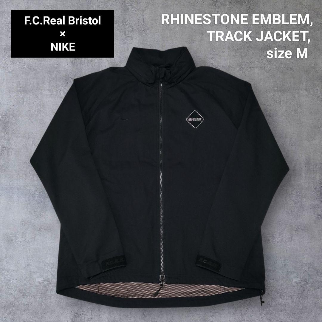 美品 FCRB ブリストル NIKE ナイキ ラインストーン ジャケット 黒 M