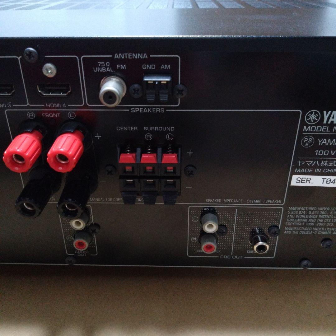 中古美品 ヤマハ AVアンプ 5.1ch ブラック AX-V465(B)