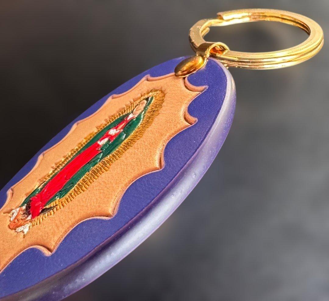 あ*う様 Supreme guadalupe leather keychain