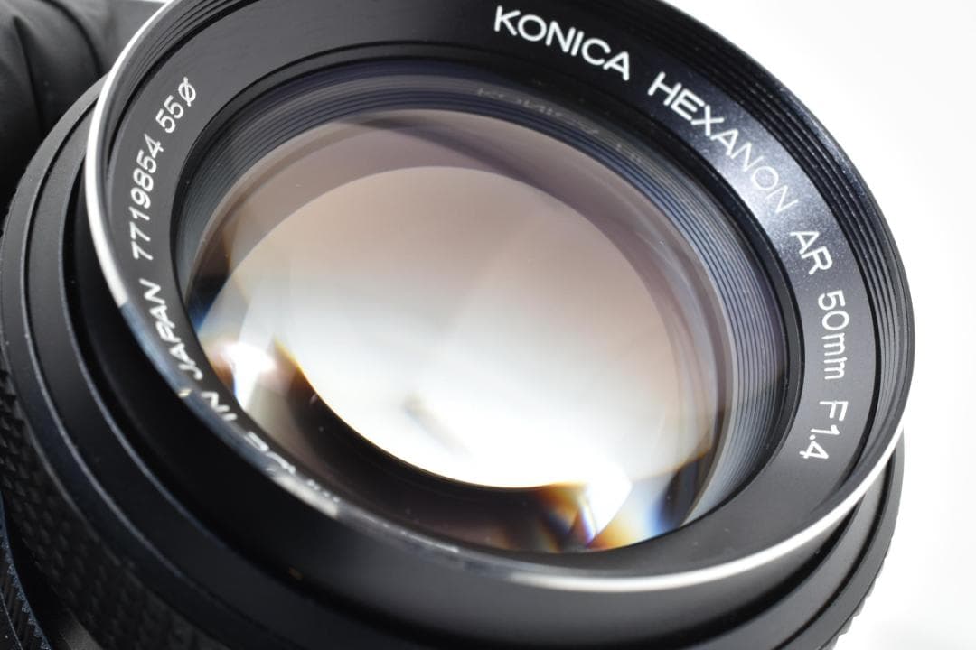KONICA HEXANON AR 50mm F1.4 前後キャップ付 カメラ