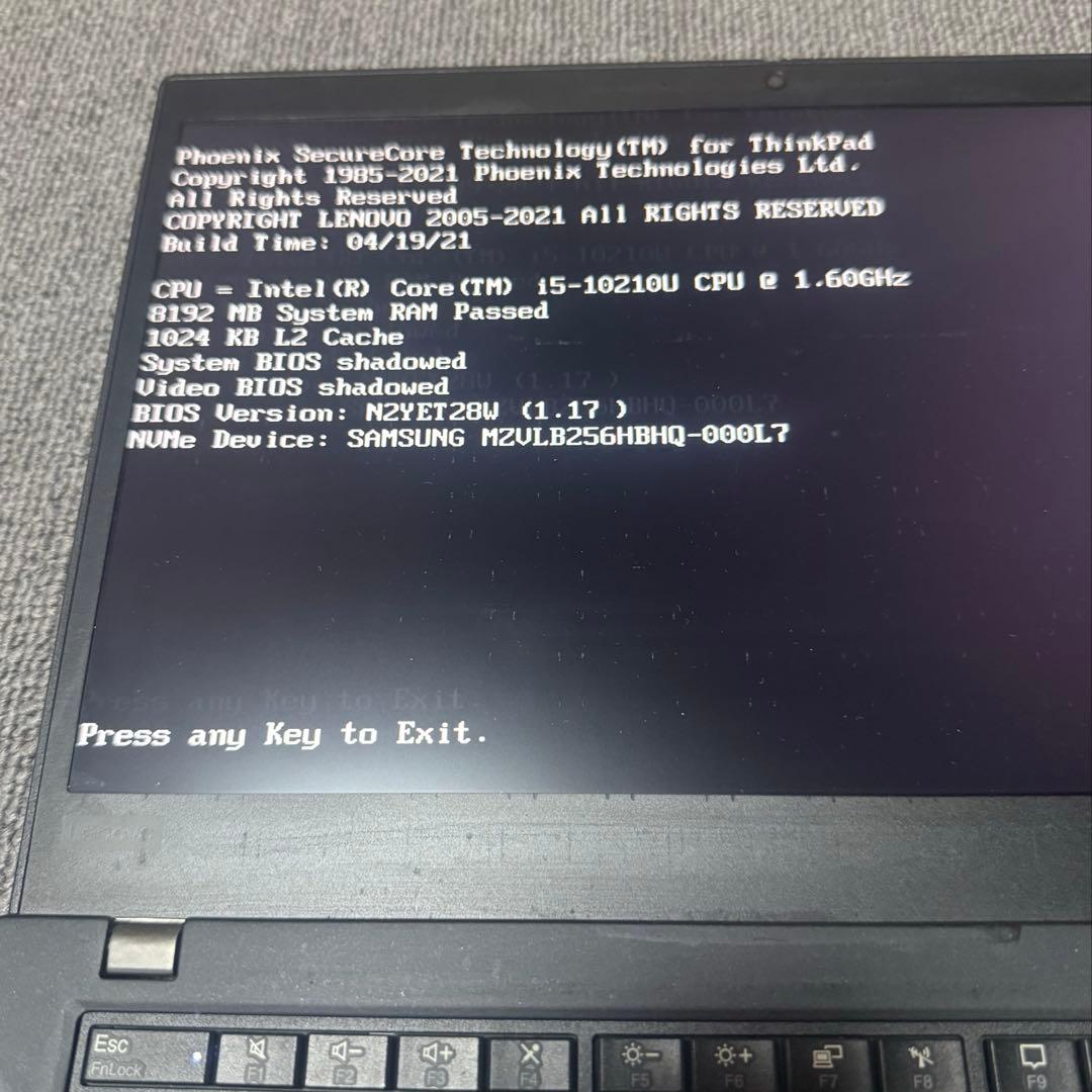 Windowsノート本体 Thinkpad X13 Gen1 i5-10210U 8GB 256GB