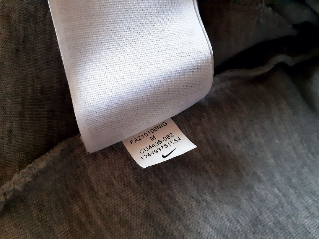 NIKE　テックフリース　セットアップ　上下　グレー　M　正規品