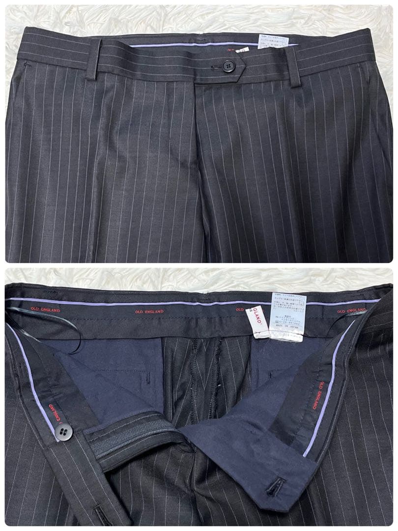 美品✨オールドイングランド ロロピアーナ スーツ ストライプ 3点セット
