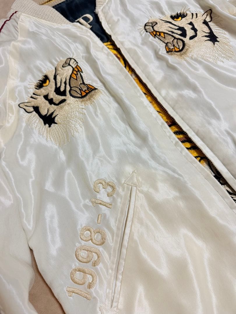 美品 BEAMS テーラー東洋 unisex 虎 日本限定 スカジャン silk