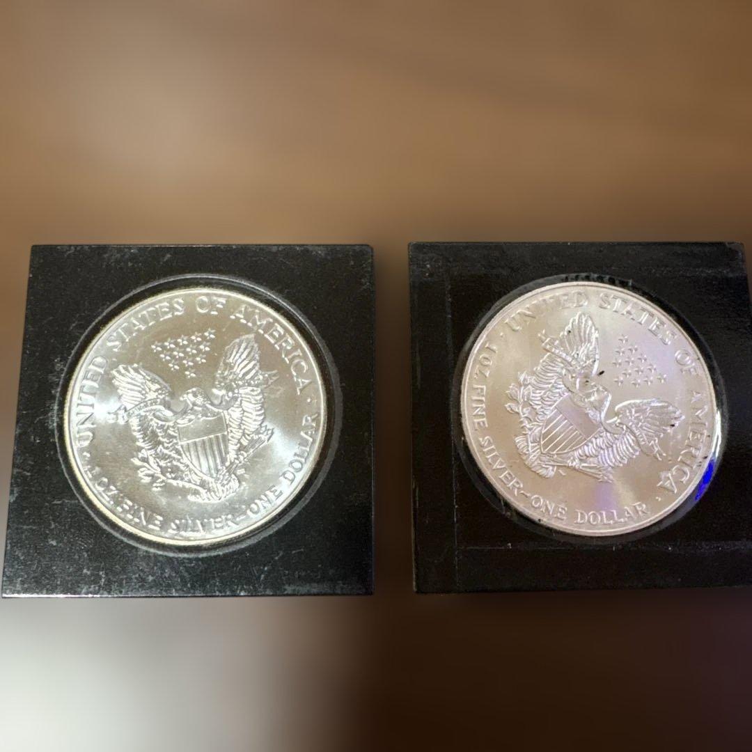 2001年 アメリカ合衆国 1ドル銀貨 1オンス2枚